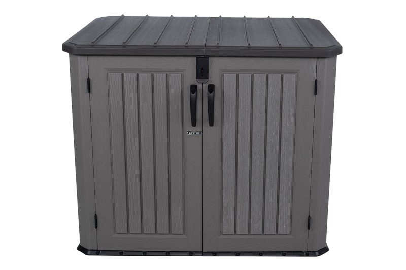 картинка Lifetime, США Ящик пластиковый WoodLook, 1380 л, серый ( ) магазин Симфония Пола - официальный дилер Lifetime, США в России картинка Lifetime, США Ящик пластиковый WoodLook, 1380 л, серый ( ) магазин Симфония Пола - официальный дилер Lifetime, США в России