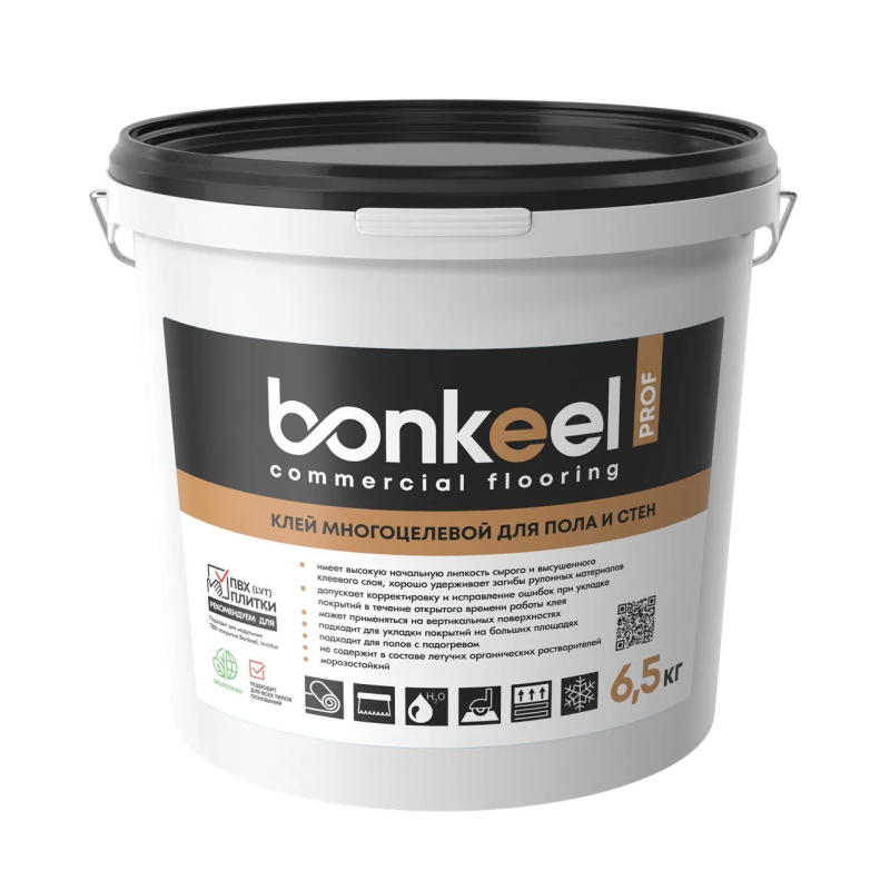 картинка Bonkeel Клей Bonkeel многоцелевой Bonkeel Prof для пола и стен, 6,5 кг 627733 ( ) магазин Симфония Пола - официальный дилер Bonkeel в России
