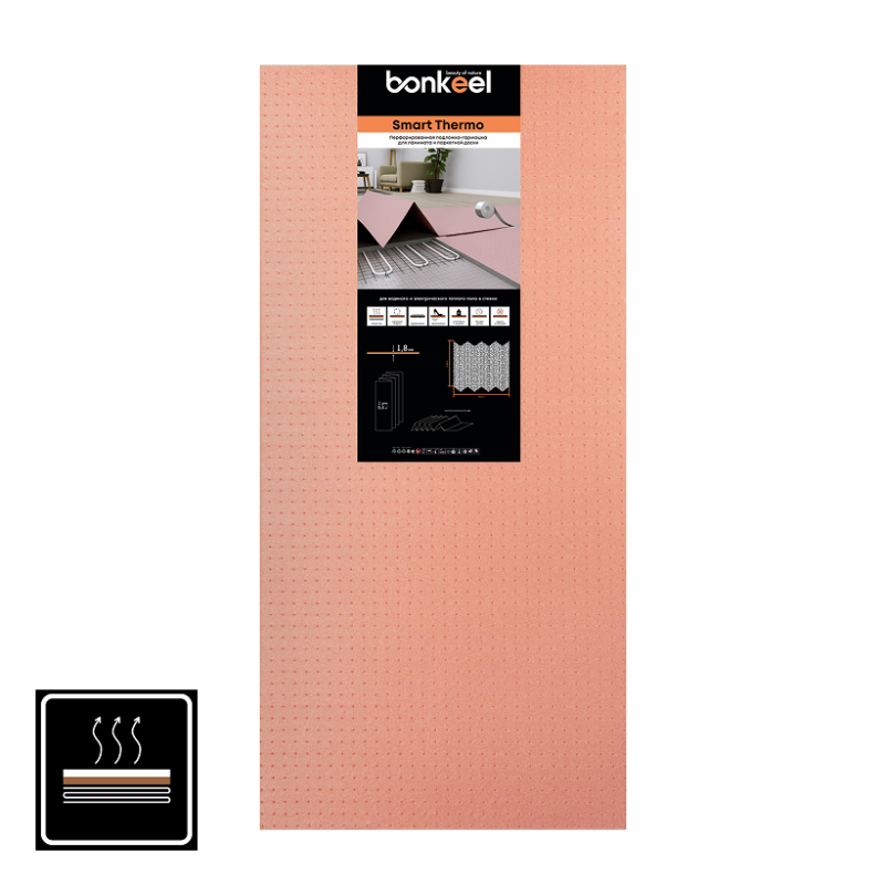 картинка Bonkeel Подложка под ламинат BONKEEL Smart Thermo, 1,8 мм ( ) магазин Симфония Пола - официальный дилер Bonkeel в России