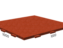 картинка Rubblex Rublex Active 1000x1000x25 ласточкин хвост ( ) магазин Симфония Пола - официальный дилер Rubblex в России 